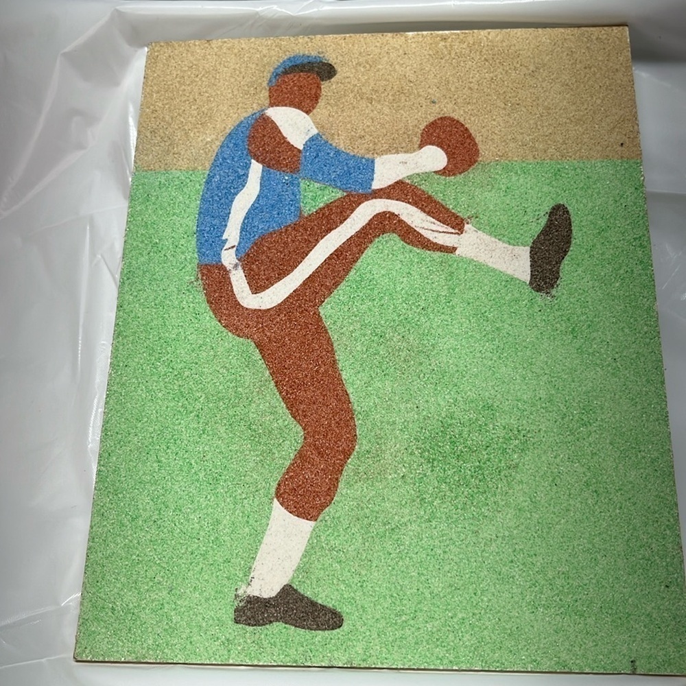 Sand-art Baseball Vintage